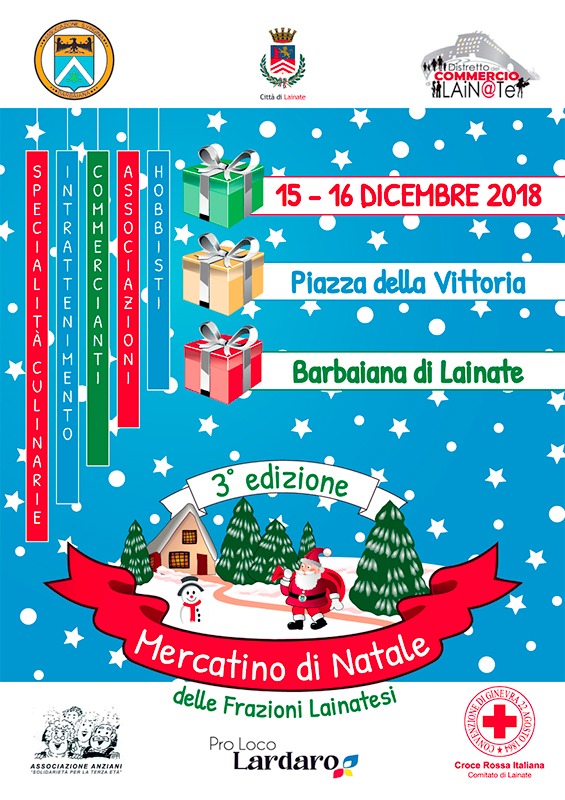 Locandina - Mercatino di Natale della frazione lainatese